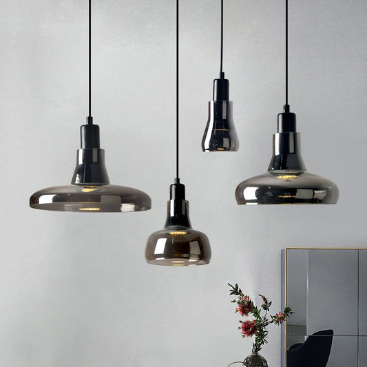 Rustika | Suspension En Verre Fumé – Charme Rustique & Style Industriel